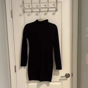 Black Turtleneck Sweater Dress